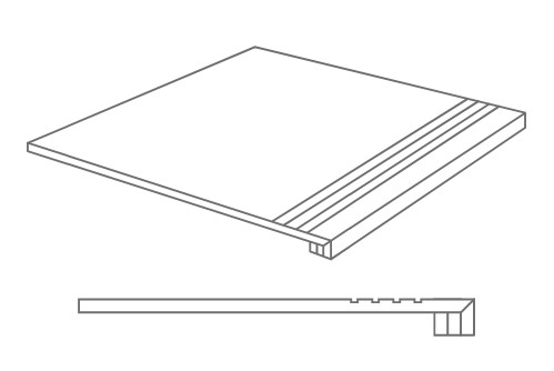 Ступень Bunker R Gradone Blanco 44.3x89.3