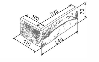 На стену Дрезден 392 Угол 240х110х70х15 - фото 2