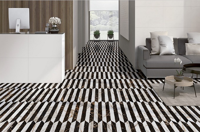 Goetan Ceramica Chevron Marmorea