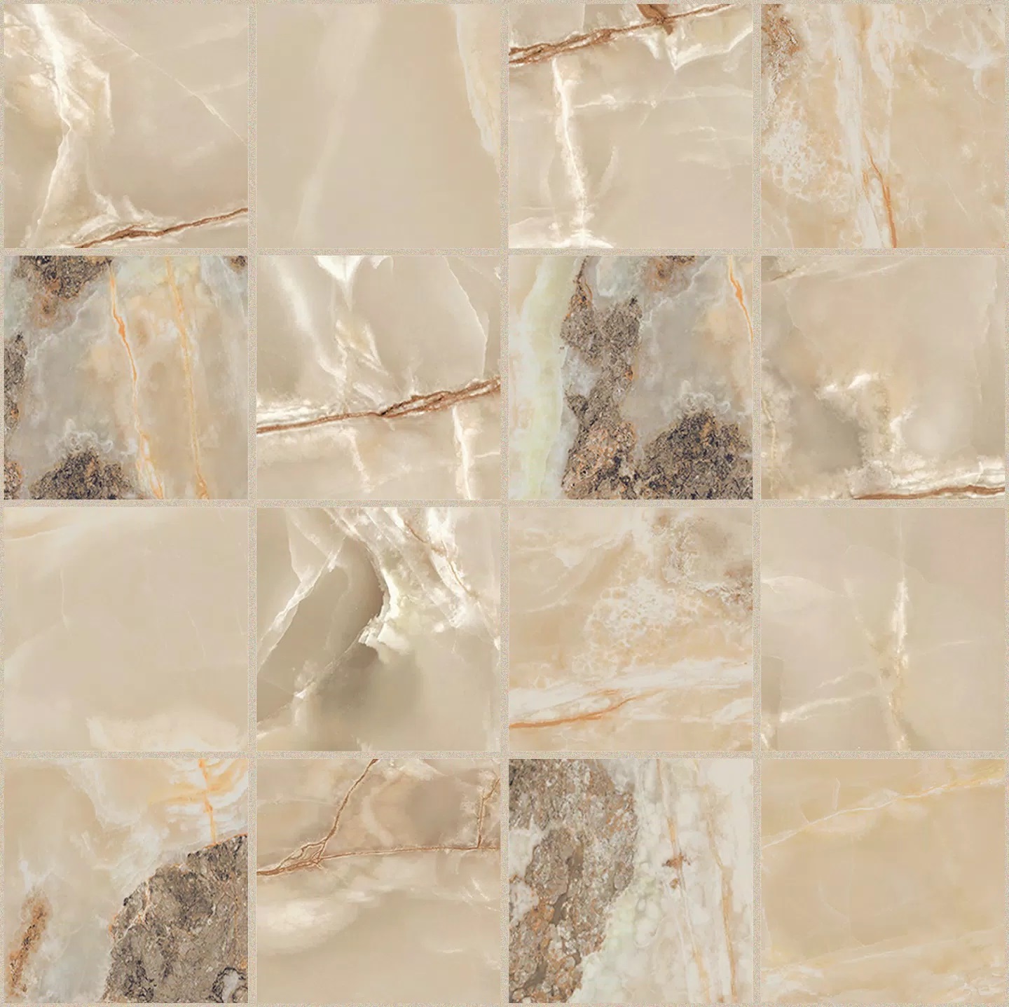 767779 Декор Onyx and More Golden Blend Glossy Mosaico 6mm 7.5x7.5 30x30