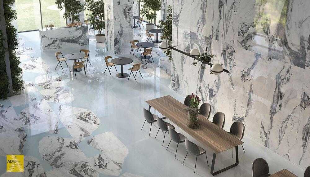 EKS7 На пол Unique Marble Calacatta Regale Silktech 60x120 - фото 7