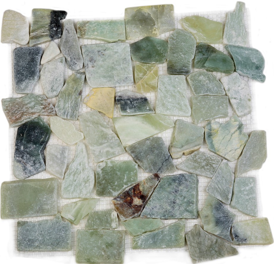 052373 MS-WB2 Напольная Каменная Мрамор зелёно-белый квадратный 30x30