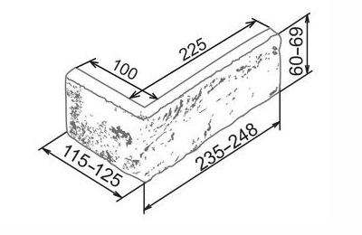 На стену Марсель 304 Угол 235-248х115-125х60-69х17 - фото 2