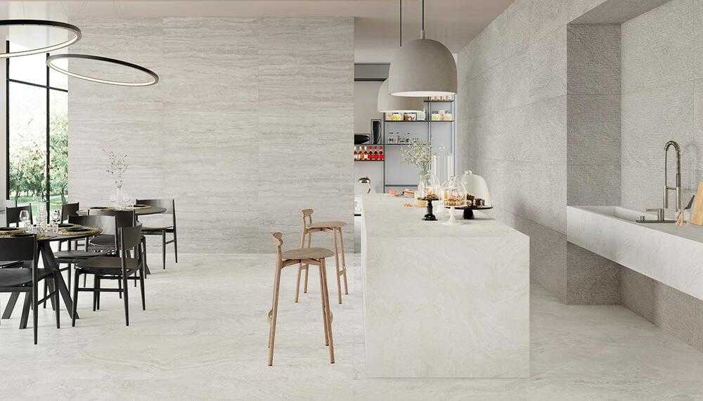 EJ7E На пол Unique Travertine Vein Cut Cream Nat Rett 60x120 - фото 2