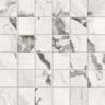 610110001189 На пол Forte dei Marmi Quark Oyster White Mosaic Cer Rett 30x30