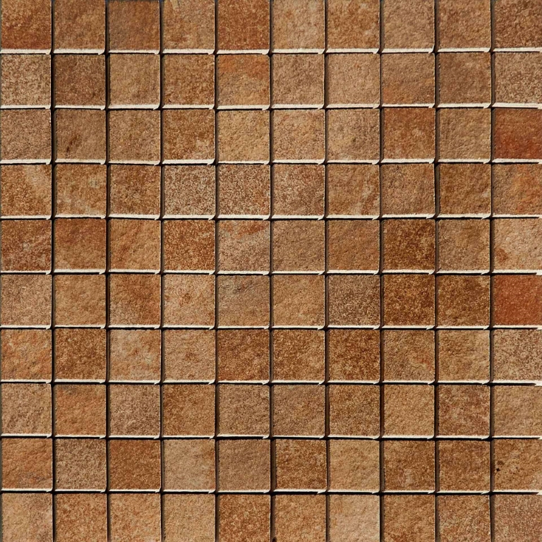 4704570 На пол Amazzonia Mosaico Dragon Brown Naturale 2.5x2.5 30x30