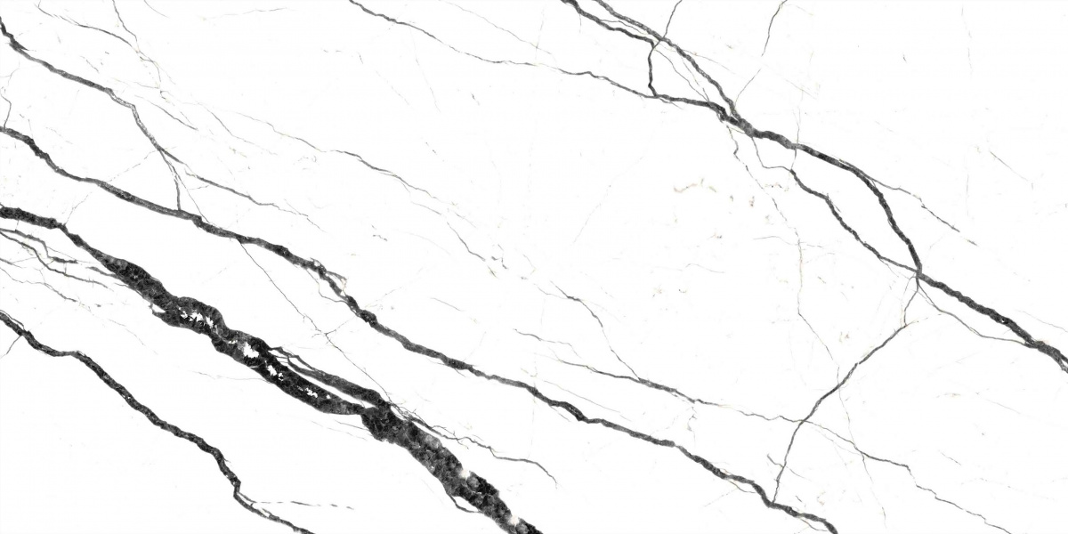 На пол Marble White High Glossy 60x120 - фото 4