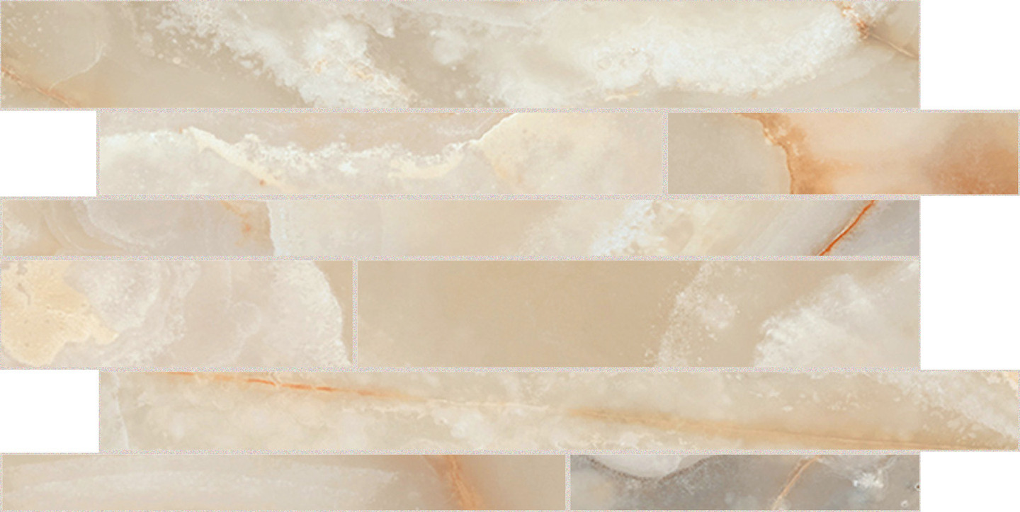 767675 На пол Onyx and More Golden Onyx Satin Modulo Listello SF 30x60