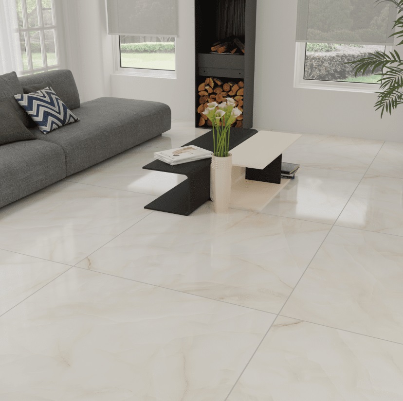 На пол Aynur Cream Nano Polished 120x120 - фото 2