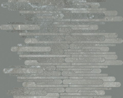 748410 Декор Pietre/3 Limestone Ash Mosaico Ellittico 30x30