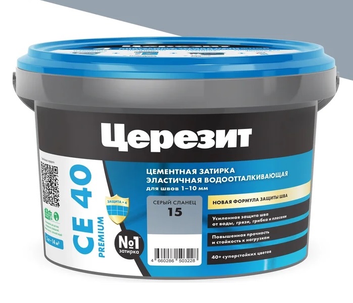 ER-00001174  CE 40 Затирка (серый сланец 15) 2кг