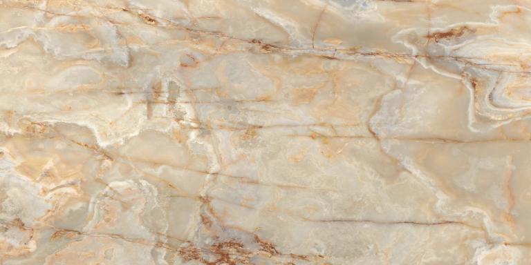 765888 На пол Onyx and More Golden Onyx Satin Ret 6mm 120x240