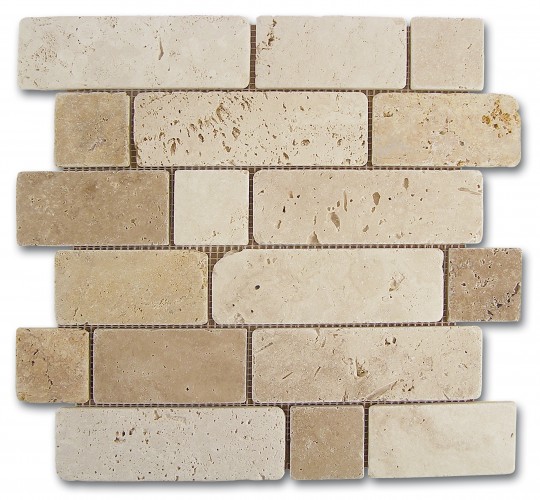 184996 На стену Materia Mosaico Travertino Brick
