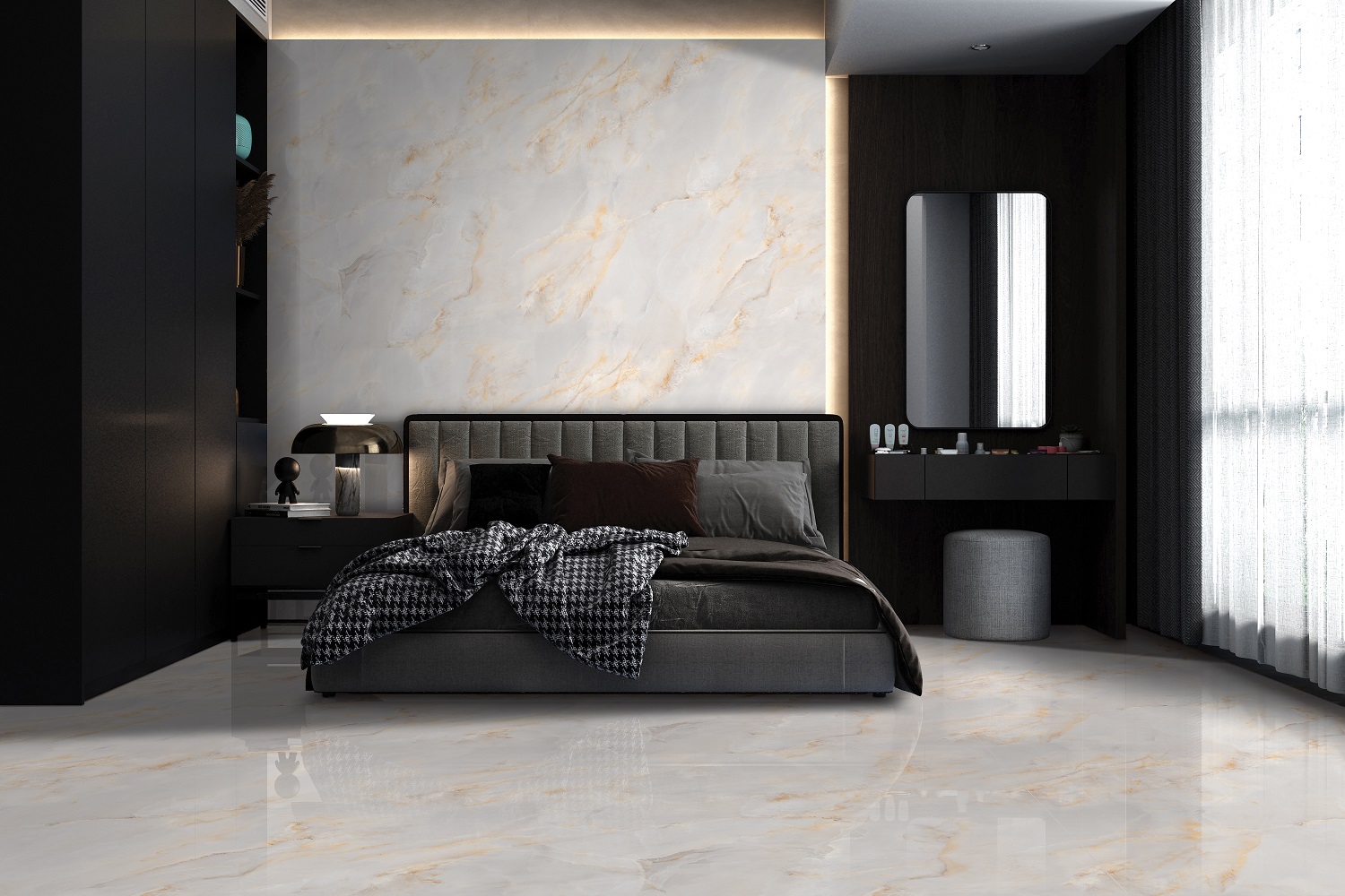 На пол Salva Onyx Blush Infinia Polished 60х120 - фото 3