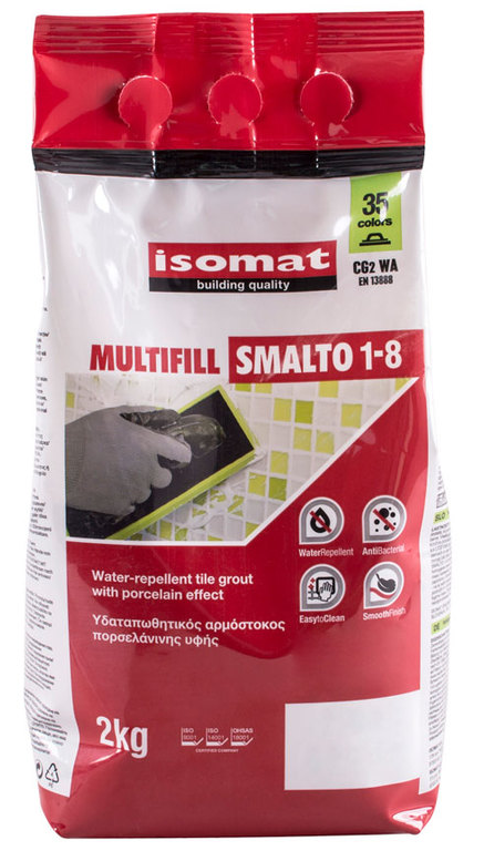  Multifill Smalto 1-8 Затирка (41) землянисто-коричневый 2кг - фото 2