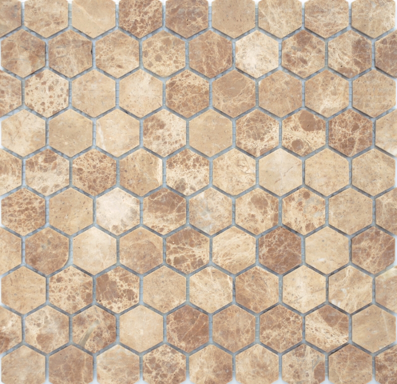 На пол Pietrine Hexagonal Emperador light MAT hex