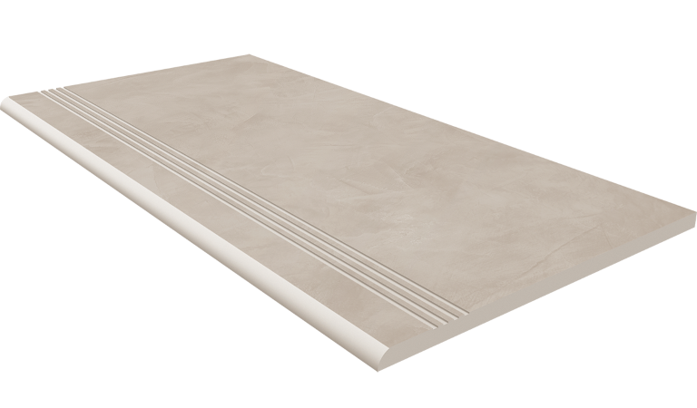 Steptrade/GF02_NS/30x60x10 Ступень Graffito GF02 Light Beige неполированный с насечками 30x60