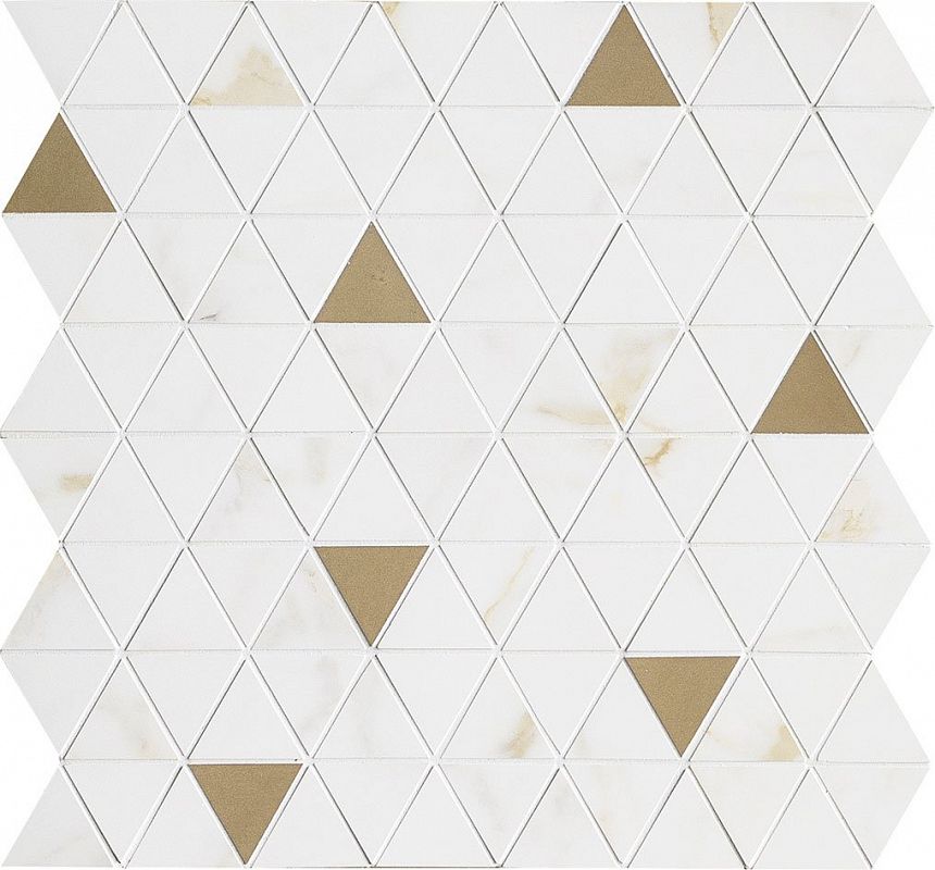 M8H1 На стену Allmarble Golden White Sat.Mosaico Tria