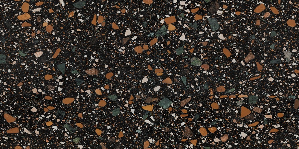 ENIND3214MT80160 На пол Industrial Terrazzo Black Matt 800x1600x9 - фото 4