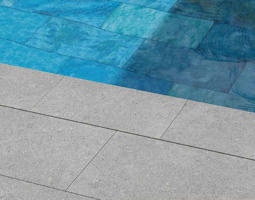 Бордюр Terrace Antislips Natural Series Внутренний угол закругленный Cement Grey Handle 30x30 - фото 9