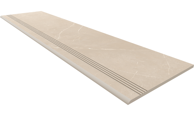 Steptrade/NL01_NS/30x120x10 Ступень Nolana NL01 Beige неполированный с насечками 30x120