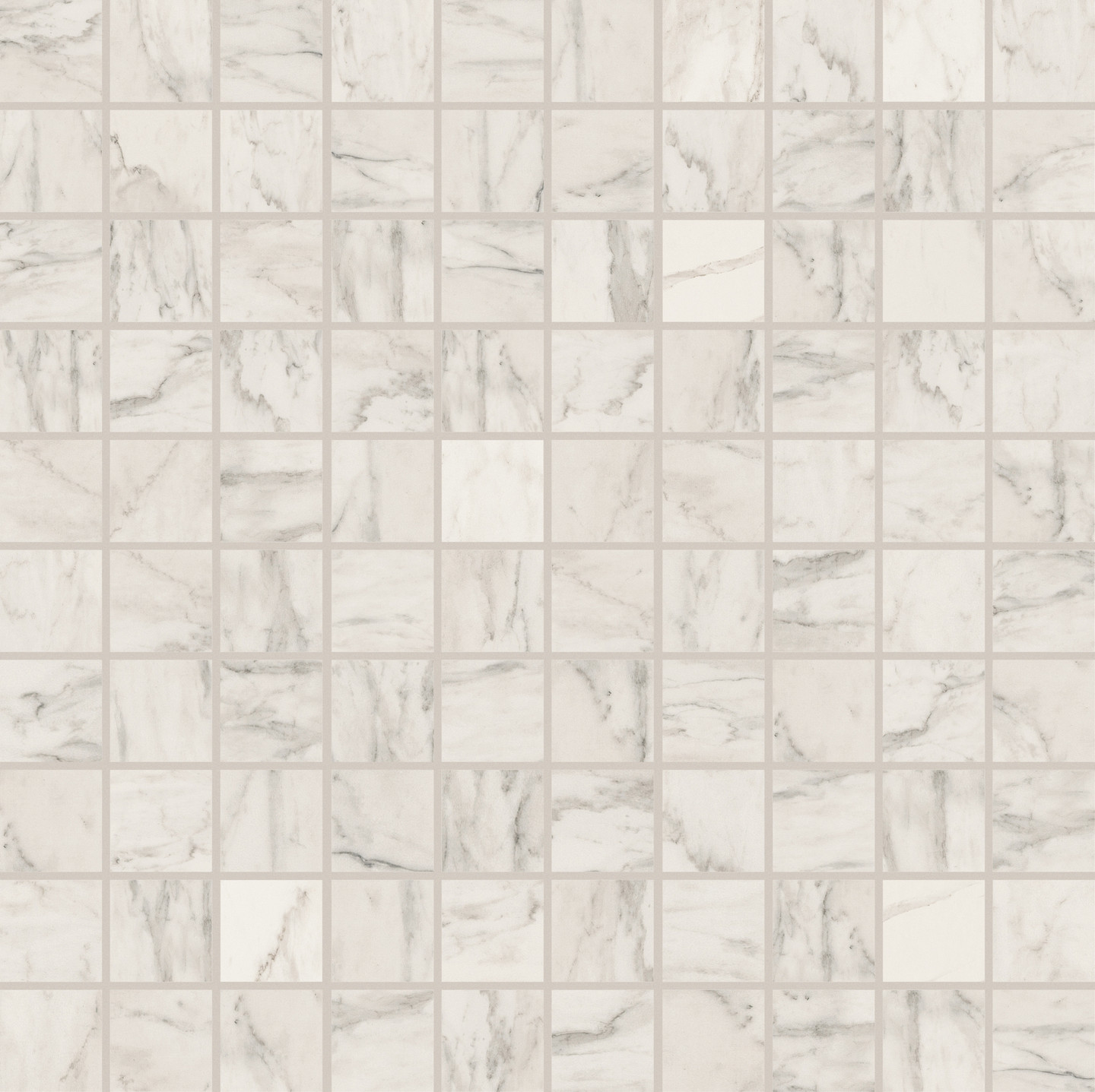 756688 Декор Stones&More 2.0 Calacatta Glossy Mosaico 3x3 30x30