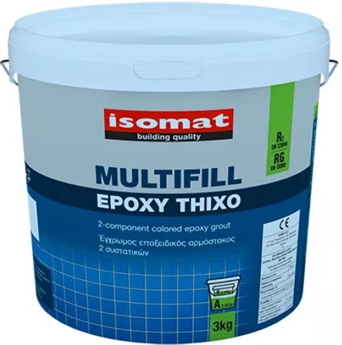  Multifill-Epoxy Thixo 2-компонентная эпоксидная затирка (30) цемент 3кг - фото 2