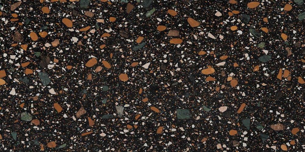 ENIND3214MT80160 На пол Industrial Terrazzo Black Matt 800x1600x9