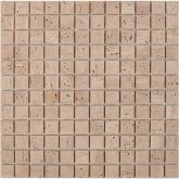 Мозаика Каменная Travertine матовая 23х23 305х305х4