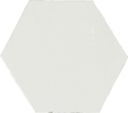 122078 Плитка Zellige Hexa White 12.4x10.8