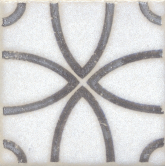 STG/A405/1266H Декоративная вставка Амальфи орнамент коричневый 405 9.8x9.8