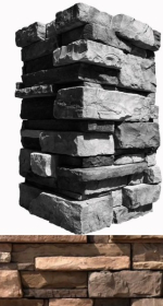 152-95 Искусственный камень Уайт Клиффс Коричневыйx10 28.5x10