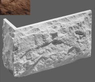 Искусственный камень Капри Угловой элемент 340 18.6x19.5