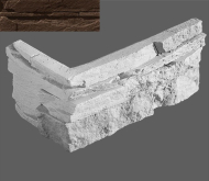 Искусственный камень Луара Угловой элемент 510x1.5 18x10