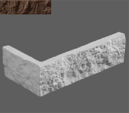 Искусственный камень Неаполь Угловой элемент 709/20x5.2x1.2 20x5.2
