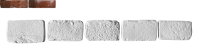 Искусственный камень Орлеан Тычок 408 12-14x7-8x1.7 14x8