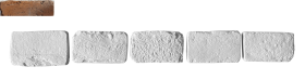 Искусственный камень Орлеан Тычок 496 12-14x7-8x1.7 14x8