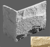 Искусственный камень Турин Угловой элемент 050/7.4(26/12.5)x14.5x3 26x14.5