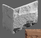 Искусственный камень Турин Угловой элемент 915/7.4(26/12.5)x14.5x3 26x14.5