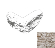 Искусственный камень Дублин Угловой элемент 120 28x22