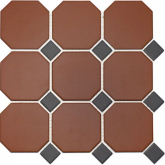 Керамогранит Field Material Brick-red OCT/Black Dot 30x30