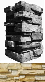 150-15 Искусственный камень Уайт Клиффс Желтыйx10 28.5x10