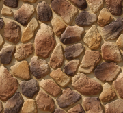 Искусственный камень Хантли Плоский коричневый рельефный 11-28 x 5-22.5 11x5