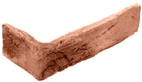 305-55 Искусственный камень Бремен брик Коричневый уголx6.5 18.5x6.5