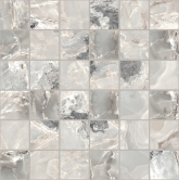 Мозаика Onyx and More Silver Blend Satin Mosaico 5x5 30x30