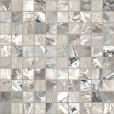 Мозаика Onyx and More Silver Blend Satin Mosaico 3x3 30x30