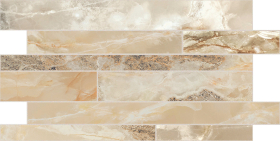 Мозаика Onyx and More Golden Blend Glossy Modulo Listello SF 30x60