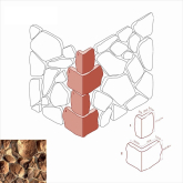 Искусственный камень Рутланд 601-45 угол 19x14.5