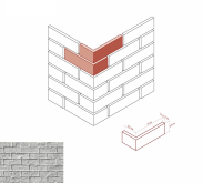 Искусственный камень Ринн Брик 680-05 угол 19x6.5