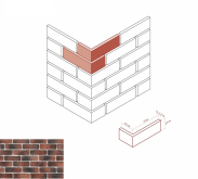 Искусственный камень Ринн Брик 680-75 угол 19x6.5